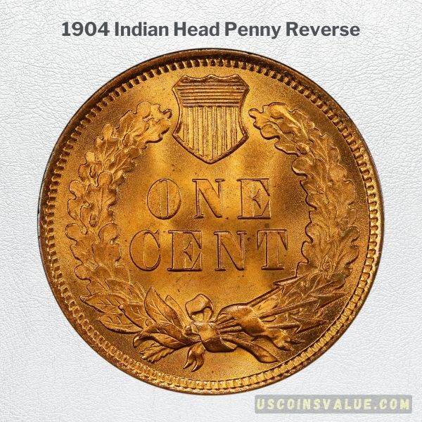 1904 Indian Head Penny Reverse