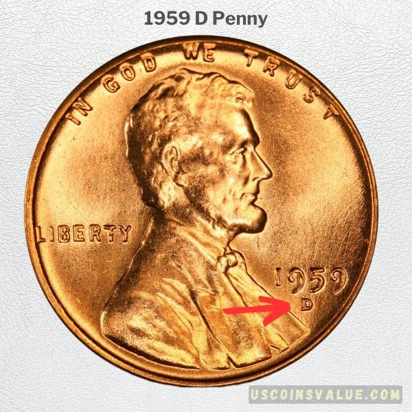 1959 D Penny