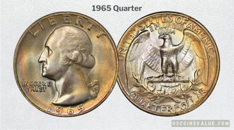 what is the value of a 1965 us quarter