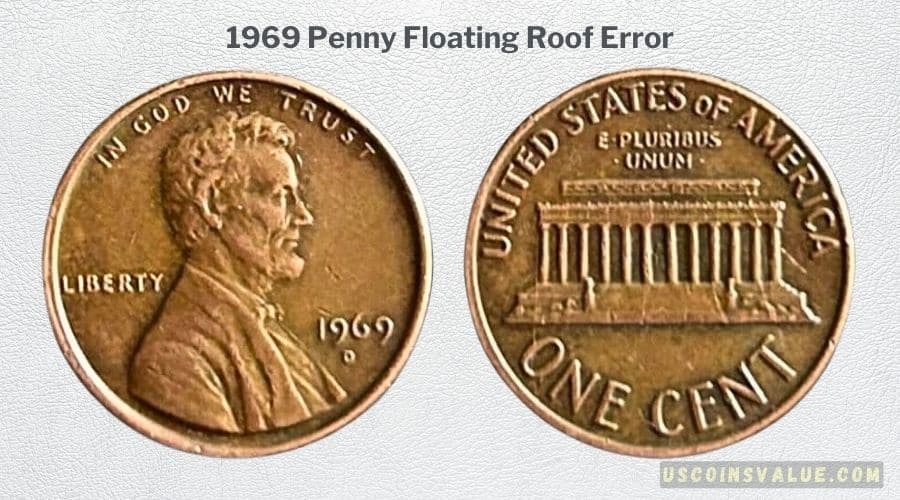 1969 Penny Die Break Error
