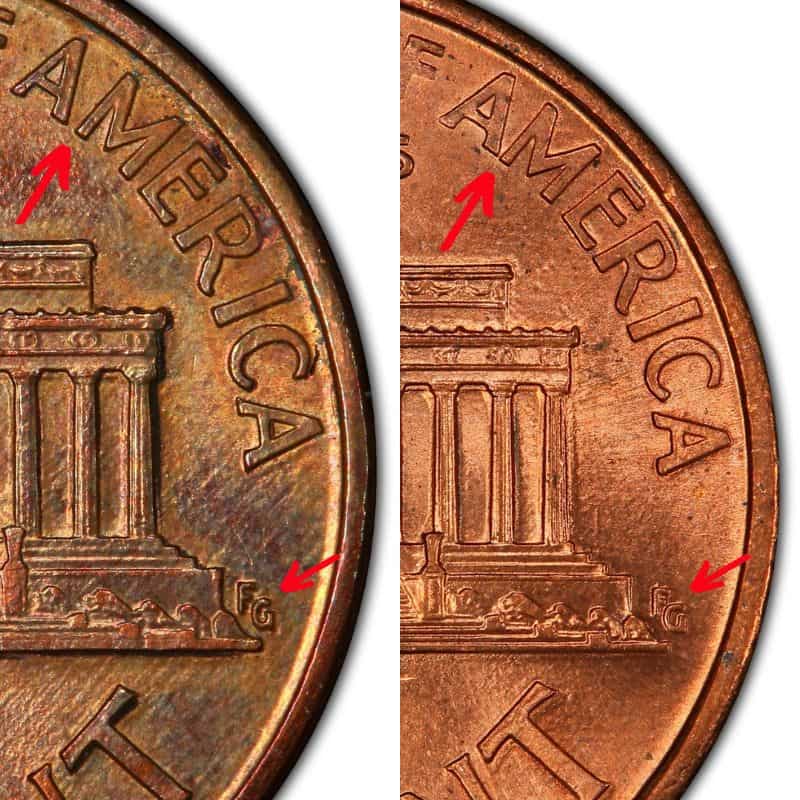 1992 wide am penny vs 1992 close am penny