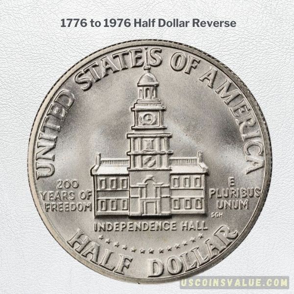 1776 to 1976 Half Dollar Reverse