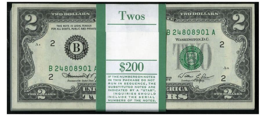 1976 $2 Bills Original Pack