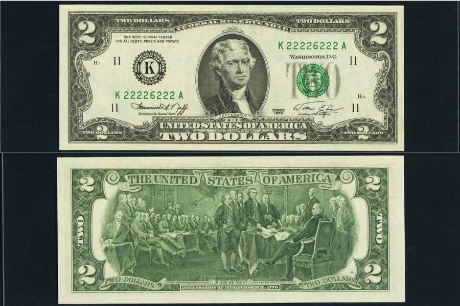 1976 2 dollar bill