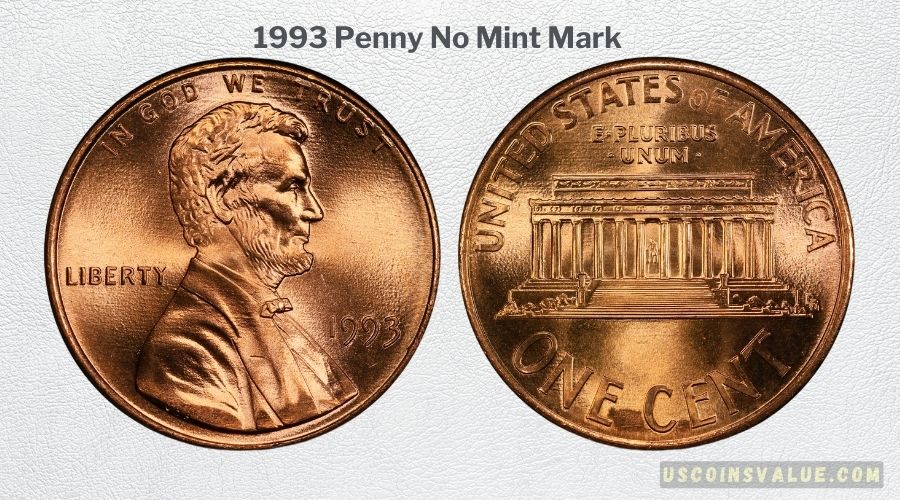1993 Penny No Mint Mark