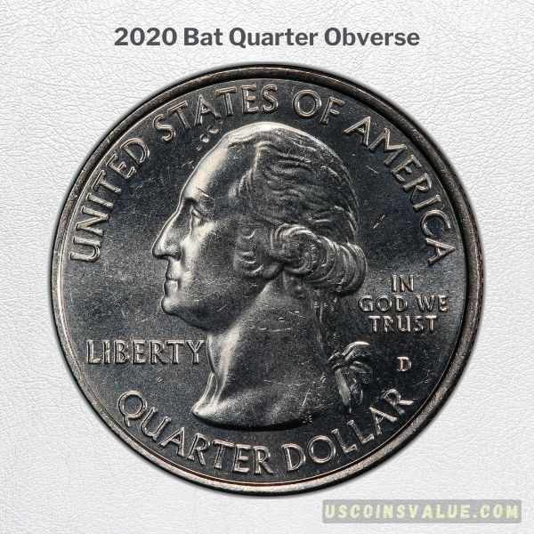 2020 Bat Quarter Obverse