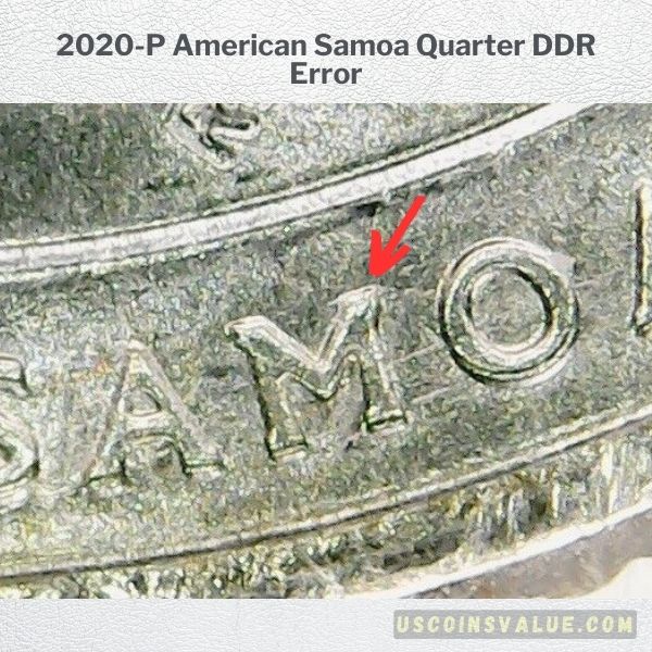 2020 P American Samoa Quarter DDR Error