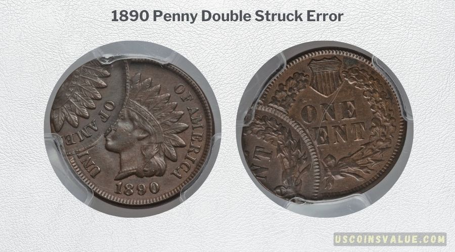 1890 Penny Double Struck Error