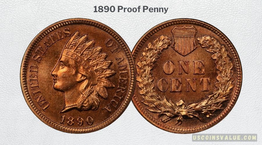 1890 Proof Penny
