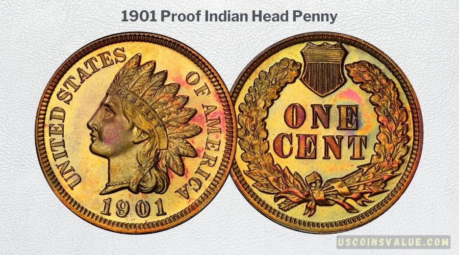 1901 Proof Indian Head Penny