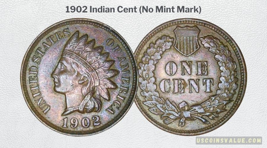 1902 Indian Cent (No Mint Mark)