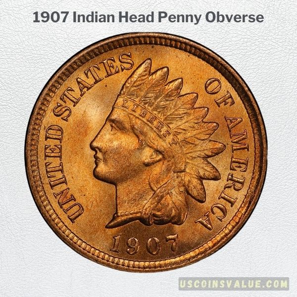 1907 Indian Head Penny Obverse