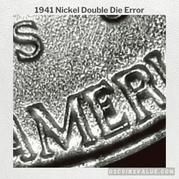 1941 Nickel Double Die Error