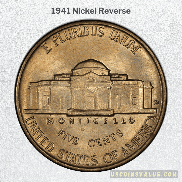 1941 Nickel Reverse