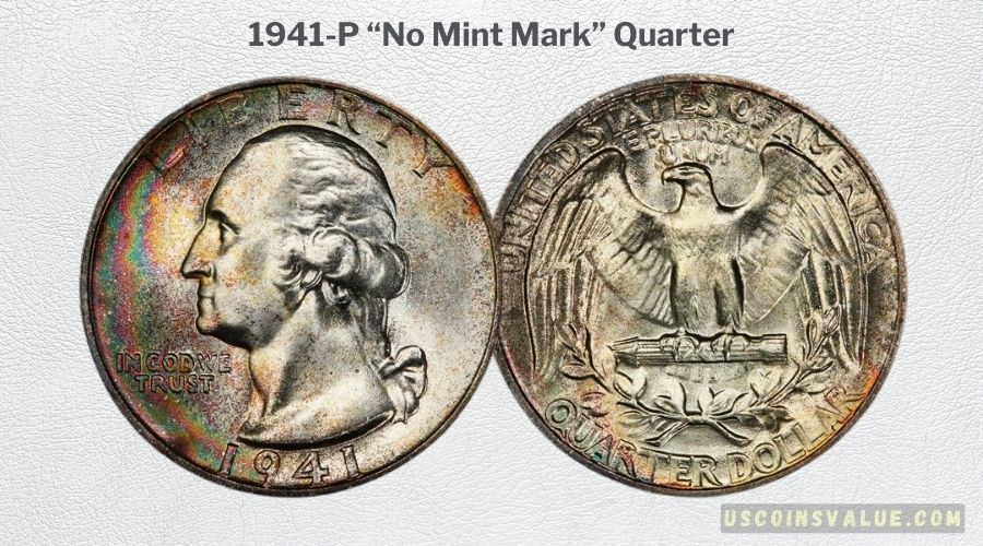 1941-P “No Mint Mark” Quarter