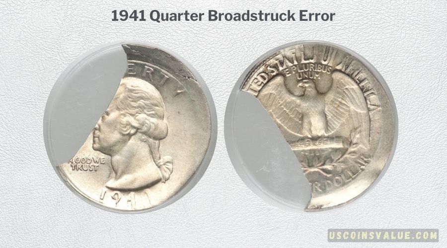 1941 Quarter Broadstruck Error