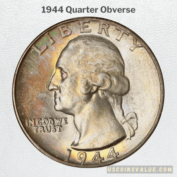 1944 Quarter Obverse