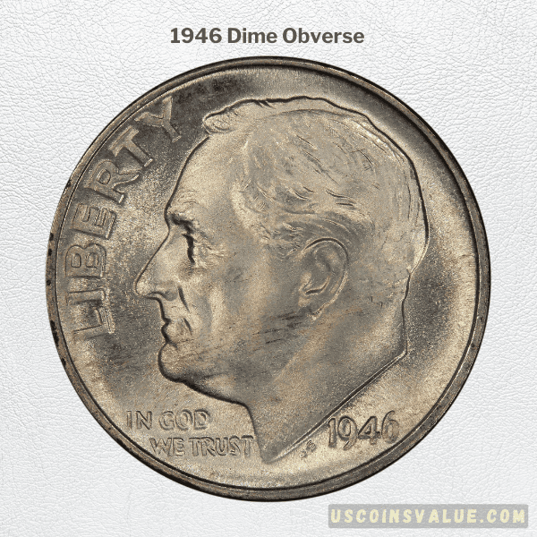 1946 Dime Obverse