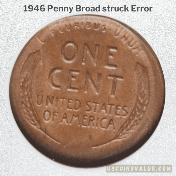 1946 Penny Broad struck Error