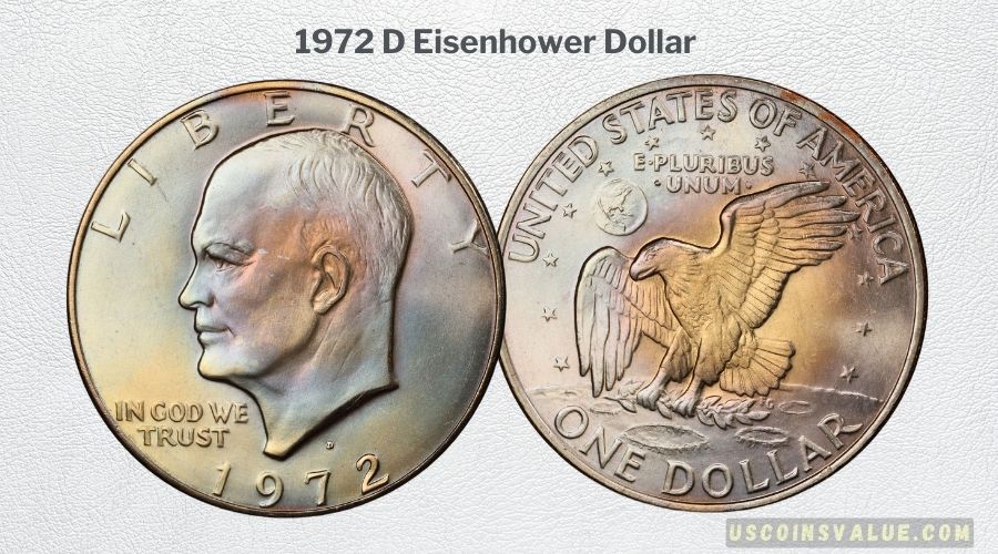 1972 D Eisenhower Dollar