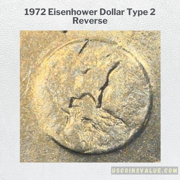 1972 Eisenhower Dollar Type 2 Reverse
