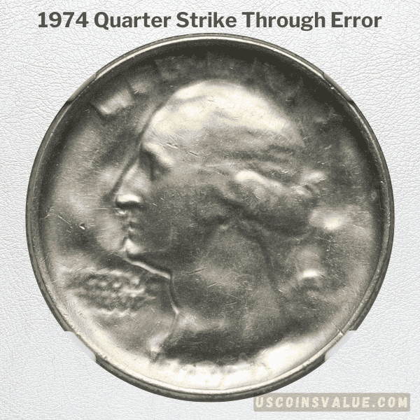 1974 Quarter Strike Through Error