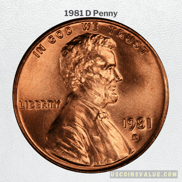 1981 D Penny