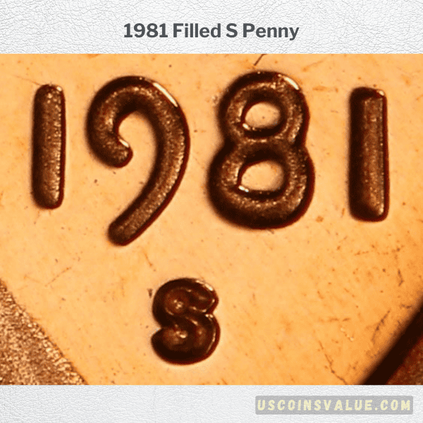 1981 Filled S Penny