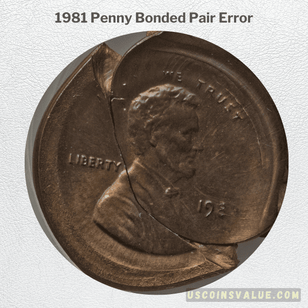 1981 Penny Bonded Pair Error