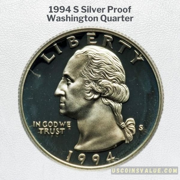 1994 S Silver Proof Washington Quarter