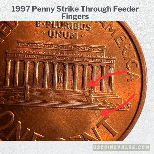 1997 Penny Strike Through Feeder Fingers