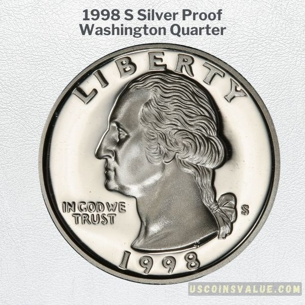 1998 S Silver Proof Washington Quarter