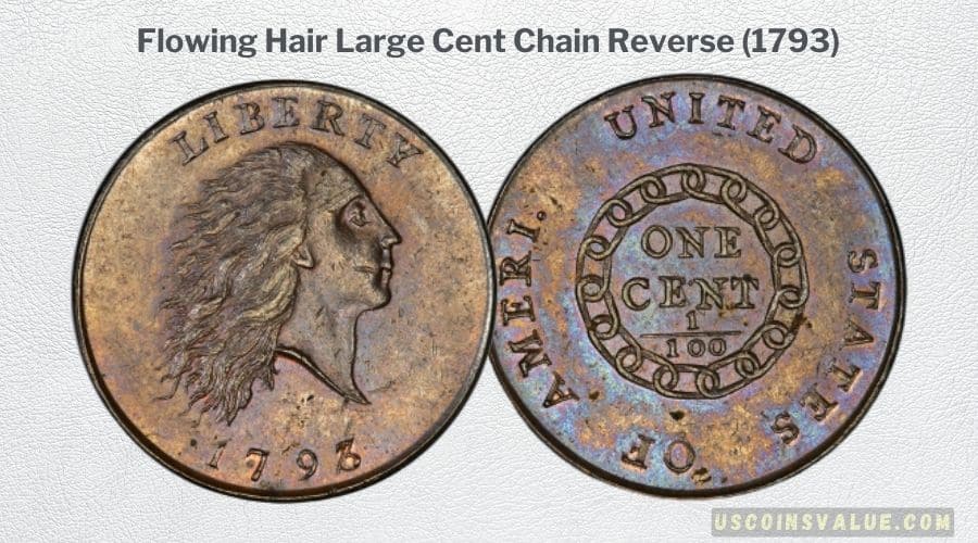 Flowing Hair Large Cent Chain Reverse (1793)