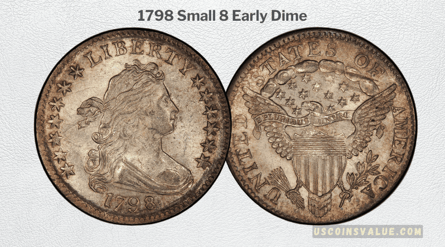 1798 Small 8 Early Dime