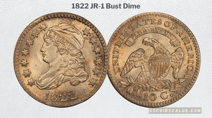 1822 JR-1 Bust Dime