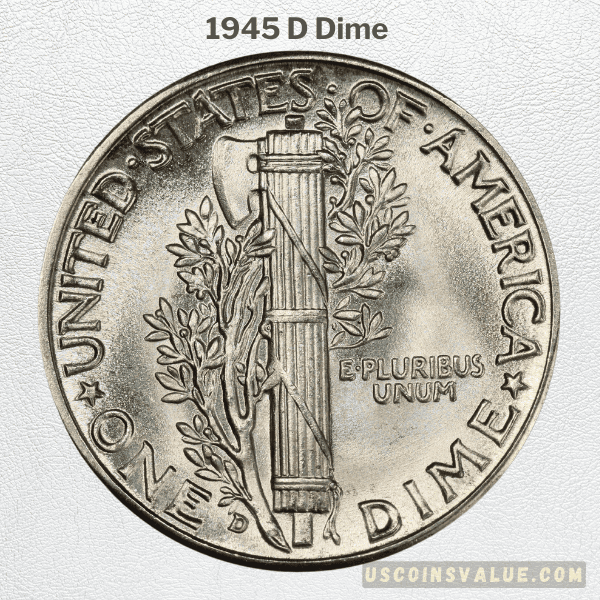 1945 D Dime 