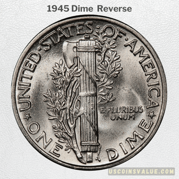 1945 Dime Reverse