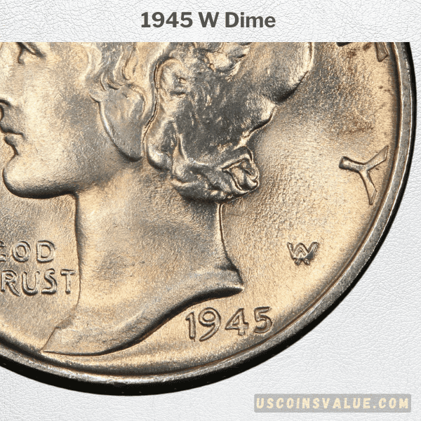 1945 W Dime 