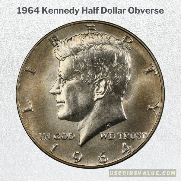 1964 Kennedy Half Dollar Obverse