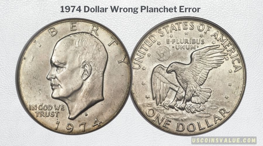 1974 Dollar Wrong Planchet Error