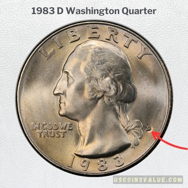 1983 D Washington Quarter