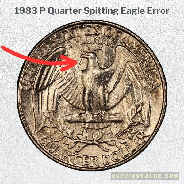 1983 P Quarter Spitting Eagle Error