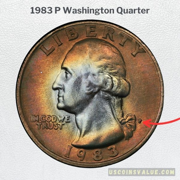 1983 P Washington Quarter