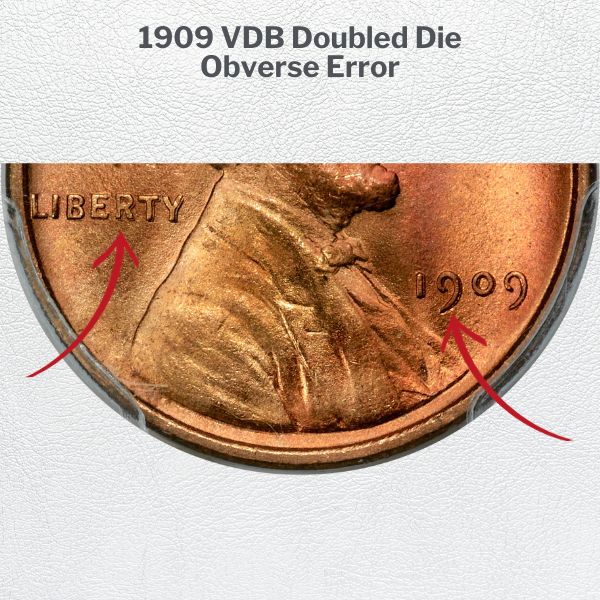 1909 VDB Doubled Die Obverse Error