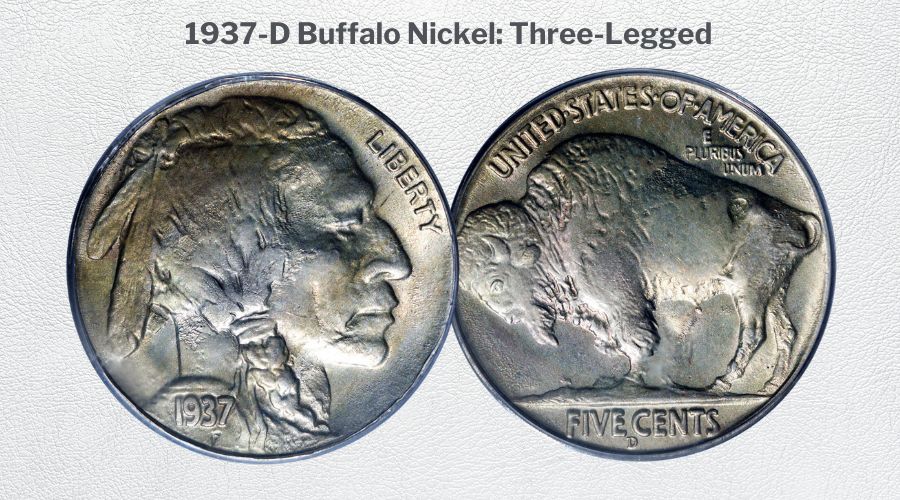 1937-D Buffalo Nickel Three-Legged
