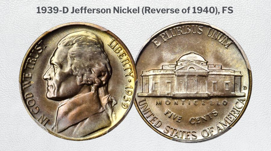 1939-D Jefferson Nickel (Reverse of 1940), FS