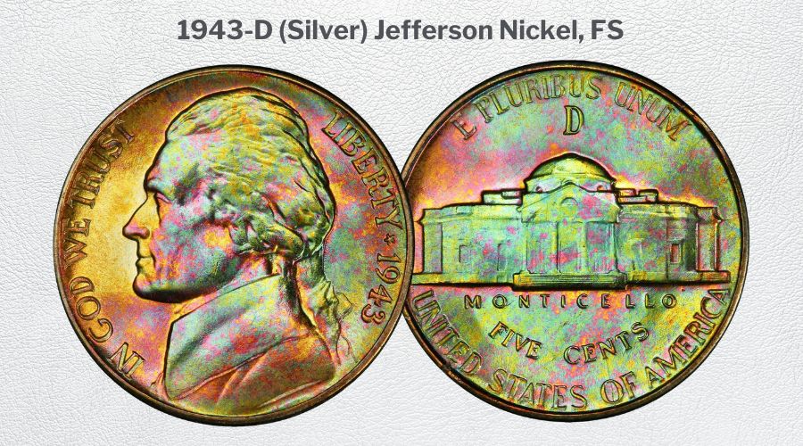 1943-D (Silver) Jefferson Nickel, FS