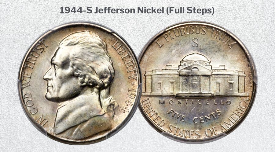 1944-S Jefferson Nickel (Full Steps)