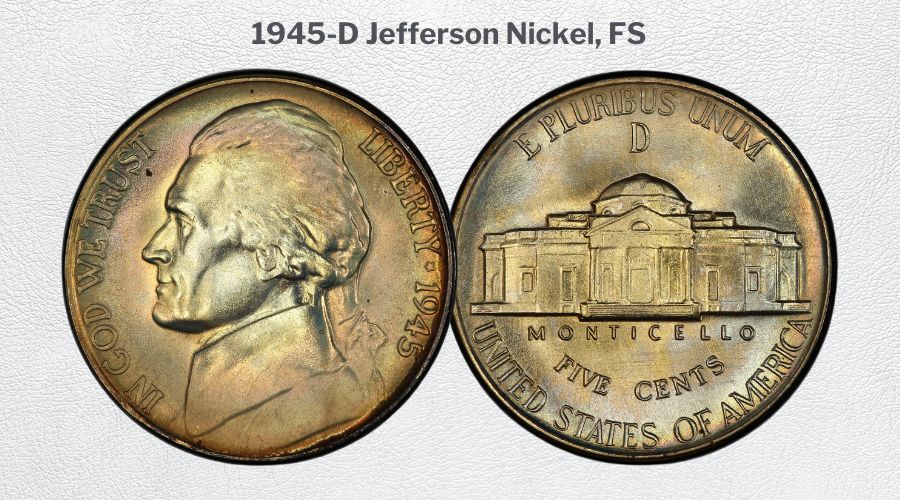 1945-D Jefferson Nickel, FS