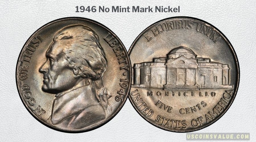 1946 No Mint Mark Nickel